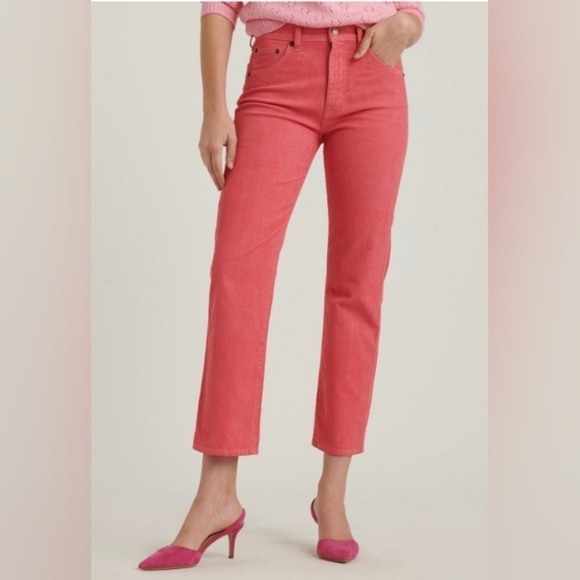 Lucky Brand Mid Rise Slim Fit Cropped Corduroy Jeans Size 12 - Picture 15 of 15